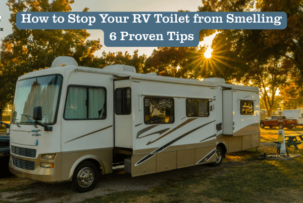 Large RV Motorhome at campsite